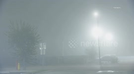 US, Los Angeles: El Monte Overnight Heavy Fog