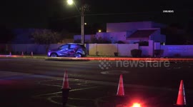US, Phoenix: Glendale Olive Avenue Vehicle Collision Involving Motorcycle