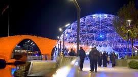 Streets illuminated as New Year preparations begin in northern Iraq