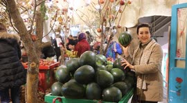 Markets and festivities set up ahead of Shab-e Yalda in Iran