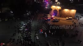 DRONE: Christmas carnival brings festive joy to streets of Old Damascus, Syria
