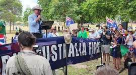 Barnaby Joyce speaks at rally calling for resignation of Prime Minister, Sydney, Australia