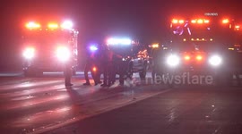 US, Los Angeles: Glendale Person Ejected In Crash Fatally Struck On 210 Freeway Graphic Content