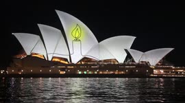 Sydney Opera House is lit up with candle one week after Bondi ISIS attack
