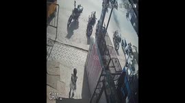 Child Narrowly Escapes as Overloaded Truck Overturns on Hyderabad-Bijapur Highway Near Vikarabad