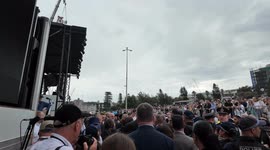 Australian Prime Minister Anthony Albanese is booed by Jewish people for allowing Bondi massacre, Sydney, Australia