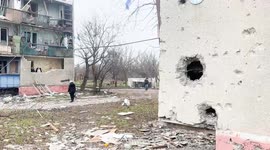Russian strike hits residential area in Ukraine’s Druzhkivka