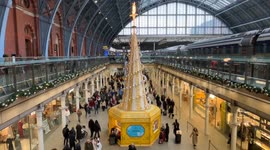 The Magical Christmas Tree at St Pancras International in London