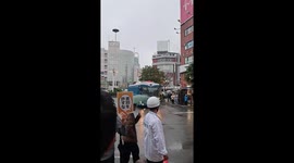 Japan: Protest Against Immigration Policy Held in Oyama, Japan