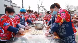 China: People across China enjoy traditional delicacies during Winter Solstice
