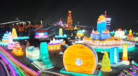 China: Ice-snow theme park in northeast China's Changchun opens to public