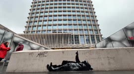 Potential new Banksy artwork spotted outside London tube station