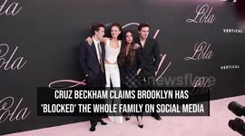 Cruz Beckham claims Brooklyn has 'blocked' the whole family on social media