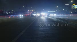 US, Los Angeles: Pacoima 1 Killed In 5 Freeway Crash