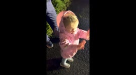 Two‑year‑old can’t stop waving at festive tractor run—TikTok clip delights viewers