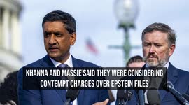 Khanna and Massie Said They Were Considering Contempt Charges Over Epstein Files