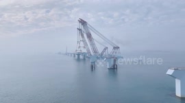China: Construction of Xiamen-Kinmen Bridge makes progress