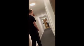 Indoor cricket mishap sets off fire alarm in Liverpool, England, UK
