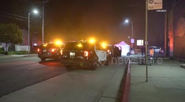 US, Los Angeles: Winnetka Pedestrian Fatally Struck By Vehicle