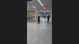 Toddler On Airport Scooter Crashes Into Other Traveler