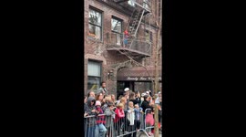 Little Spider-Man Watches Big Spider-Man Balloon Fill Up