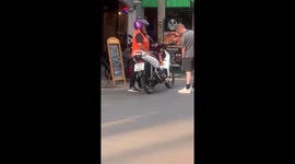 You want some? Wealdstone Raider drops his holiday money as he pays taxi driver