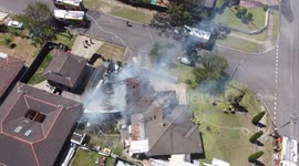 Explosion of LPG Tank and Blaze Consumes Residential Home in Western Sydney, Australia