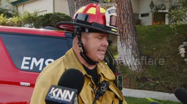 US, Los Angeles: Tarzana Hazmat Response Multiple Patients Exposed To Substance With Sound On Tape Part 2