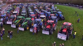 Seasonal scenes as over 200 tractors take part in Christmas celebration
