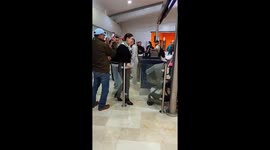 Furious passenger attacks airport staff after poor weather delays flight in Mexico