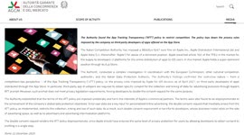 China: Italy's competition authority fines Apple 115 mln U.S. dollars