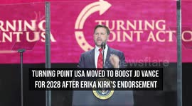 Turning Point USA Moved to Boost JD Vance for 2028 After Erika Kirk's Endorsement