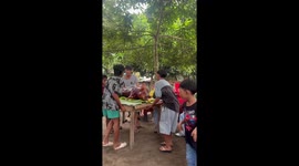 Irish partner and relatives party with Filipino girlfriend's family
