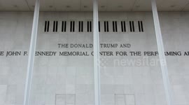 UNCAPTIONED: Trump's Name Was Added to Kennedy Center Signage After Board Vote