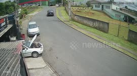 Kicked Ball Hits Working Mechanic