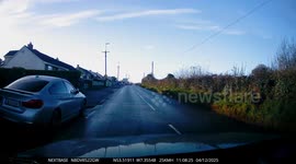 BMW Fails to Drift on a Roundabout