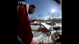 Wearing Slides on Ice Gone Wrong