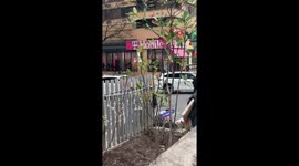 Police Chase Motorcycles Around 96th Street Station