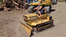 2-Year-Old Bulldozer Operator