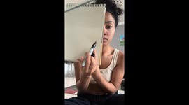 Artist nails half‑face self‑portrait challenge with Sharpie—TikTok clip reaches 322K views