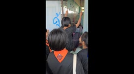 Schoolboy climbs through classroom window bars when teacher forgets key