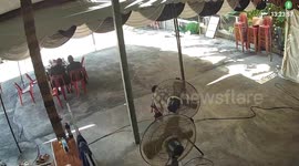 Bungling driver struggling with gears crashes into pensioners at funeral