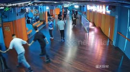 Roller skater falls and takes out girl next to him