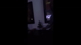 Coworkers Light Tiny Christmas Tree