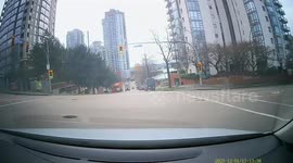 Runaway Dumpster Hits Several Cars