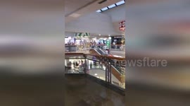Argentina: Unicenter Mall Turns Into Indoor Waterfall As Storm Floods Shopping Center