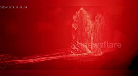 US: Lava Fountains Reach 1,400 Feet As Kīlauea Erupts On Christmas Eve