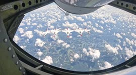 US: U.S. Air Force Conducts Aerial Refueling Operations With Thunderbirds