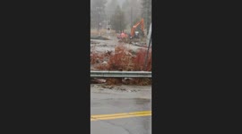 hwy 2 in Wrightwood ca washed out due to flash flooding