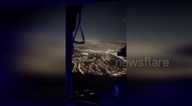 US: Santa’s Sleigh Spotted Over Orange County By Firehawk Crew